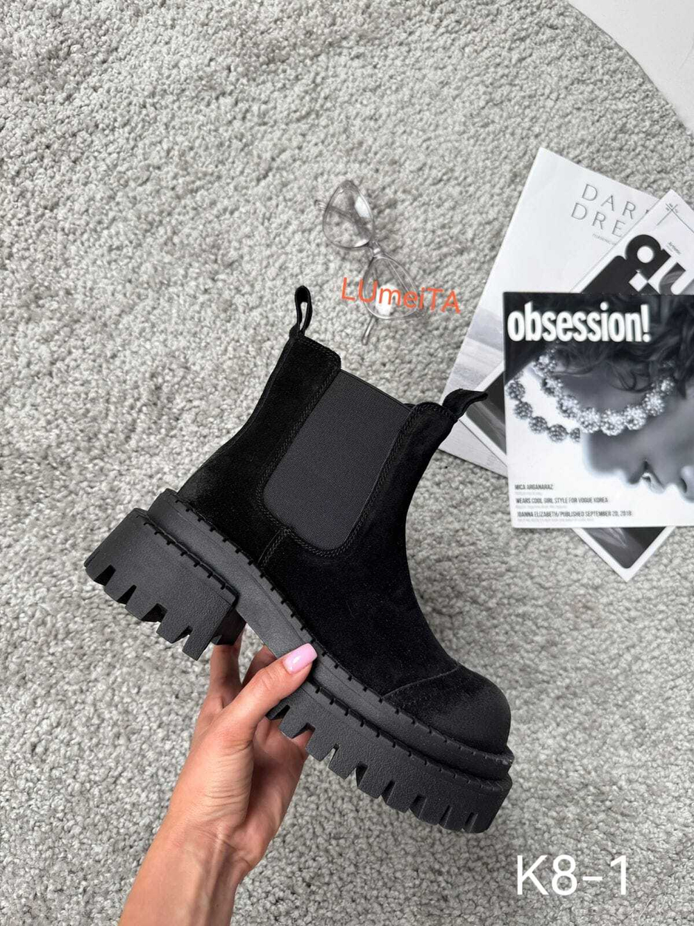 Ботинки нат. кожа по 6 пар (36-40)р./ k8-1