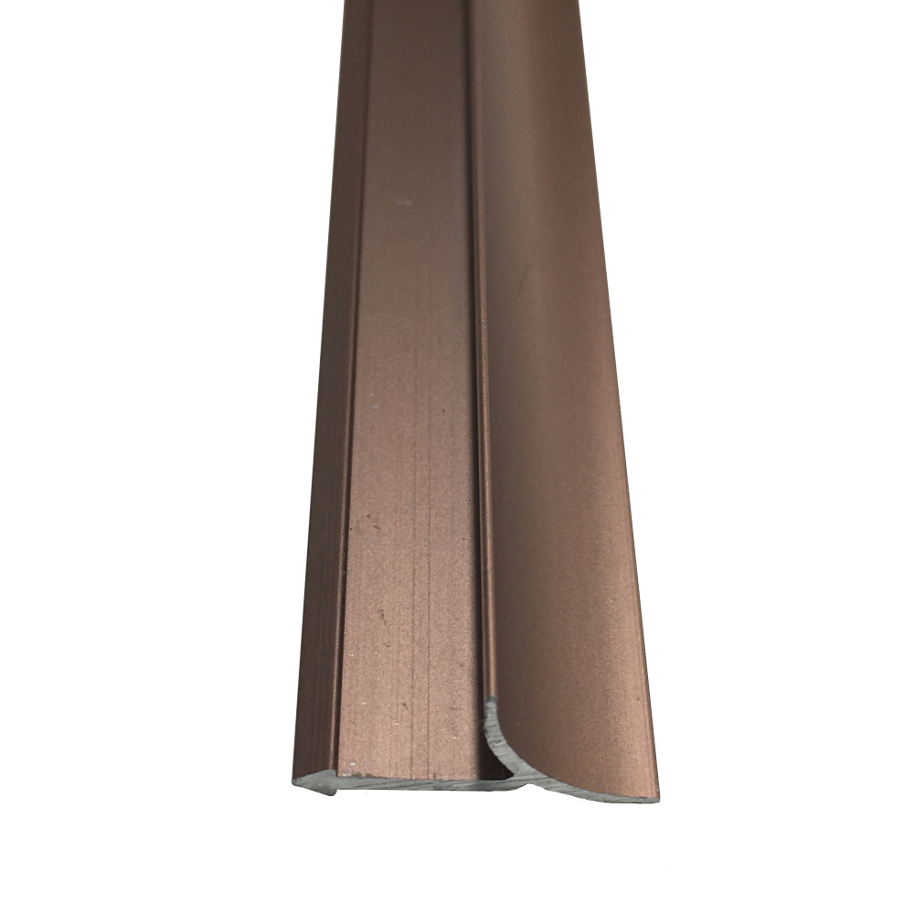 Алюминиевый универсальный профиль для отделки внутренних углов Розовый матовый