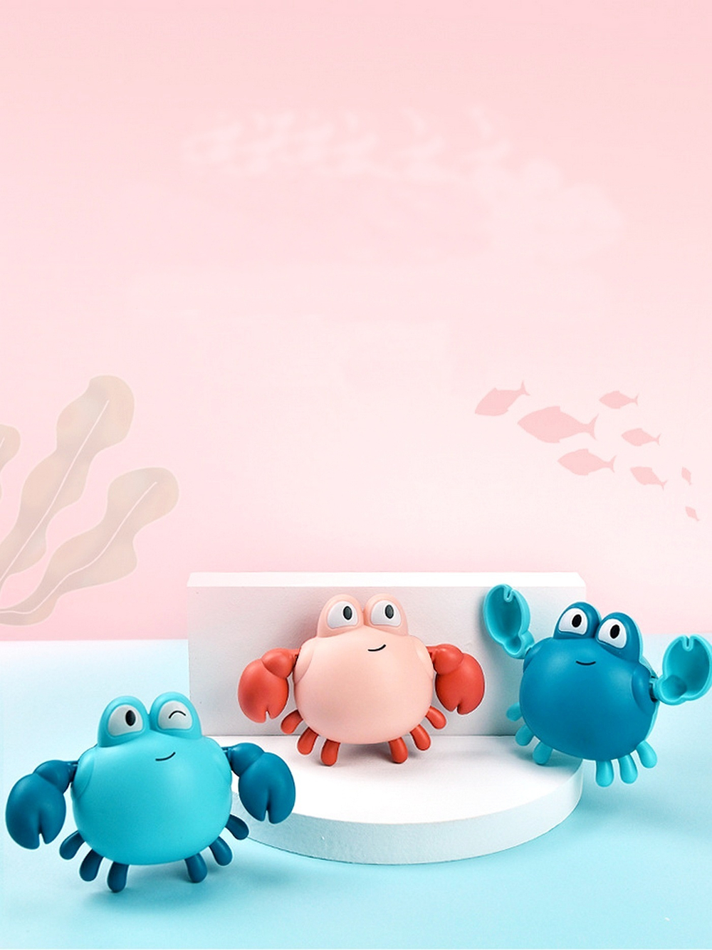 Плавающая заводная игрушка "Краб", 10х9х4 см