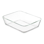 Контейнер для запекания и хранения стеклянный с вакуумным эффектом, 1,4 л, светло-серый