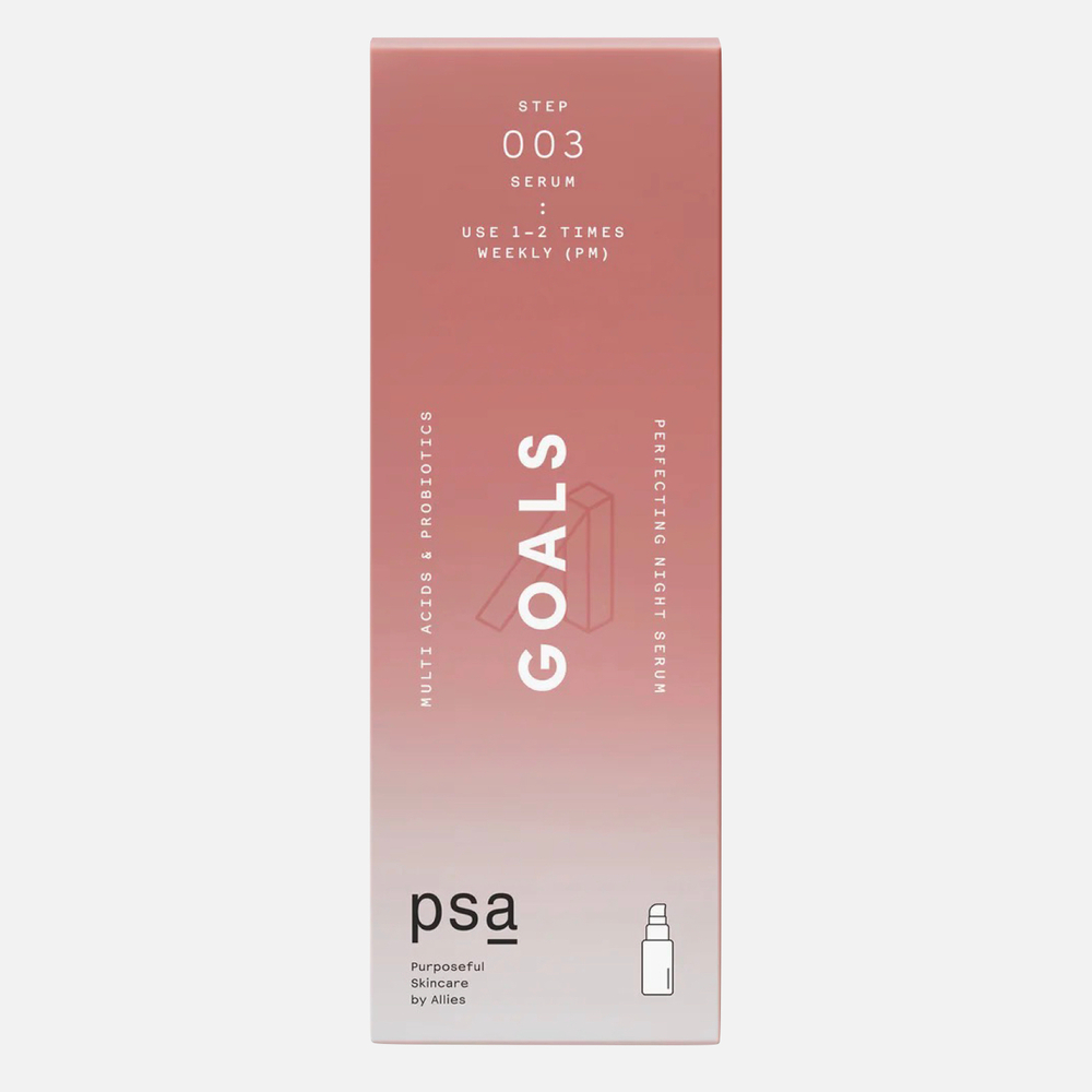 PSA GOALS Multi Acids & Probiotics Perfecting Night Serum Ночная мультикислотная сыворотка с пробиотиками, 30 мл