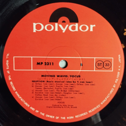 Винтажная виниловая пластинка LP Focus Moving Waves (Japan 1973) (No Obi) Hocus Pocus