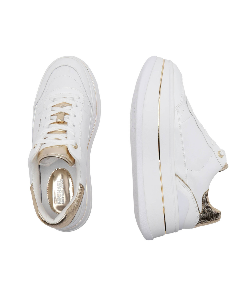 Кожаные кроссовки hayes lace up Michael Kors - белый(43R4HYFS2L)