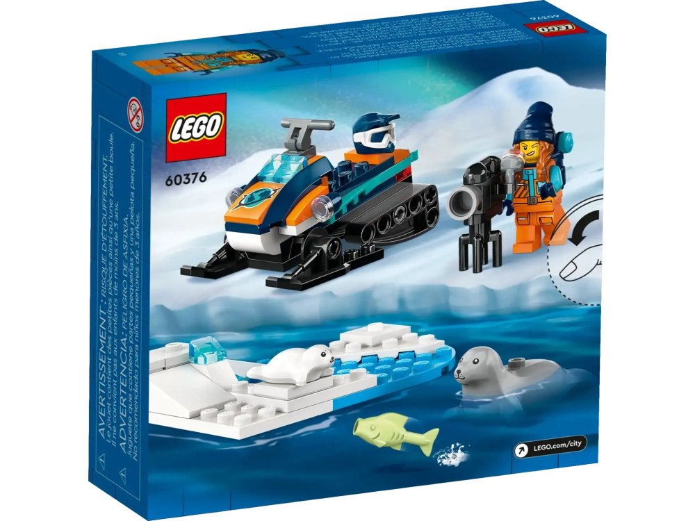 Конструктор LEGO City 60376 Снегоход «Исследователь Арктики»