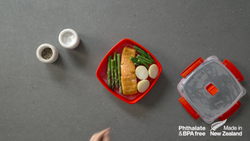 Контейнер низкий 880мл Sistema Microwave