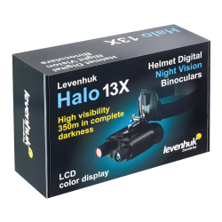 Бинокль цифровой ночного видения Levenhuk Halo 13X Helmet, с креплением на голову - Упаковка
