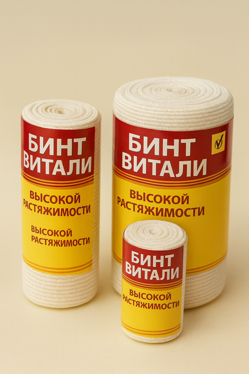 Бинт эластичный Витали высокой растяжимости