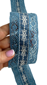 Кружево хлопковое с вышивкой ш-5 см. Испания