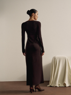 Платье SABINE, горький шоколад