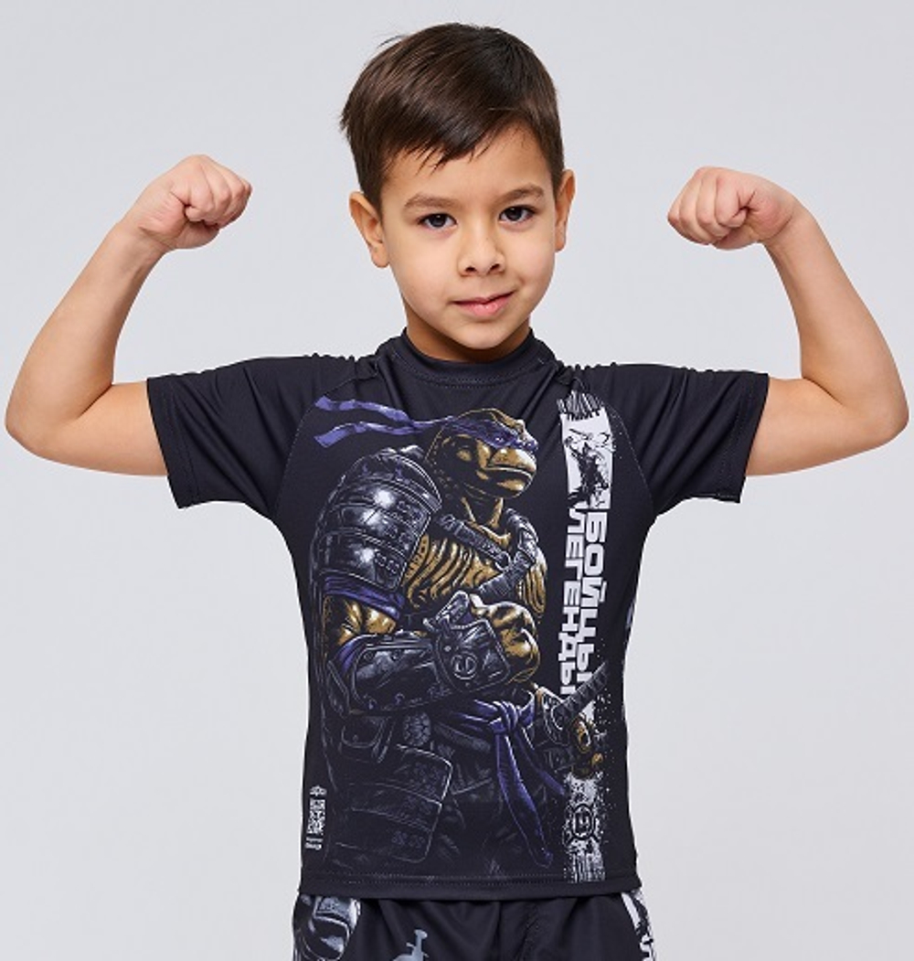 Футболка детская Legenda Turtle Dry-fit T-shirt черная