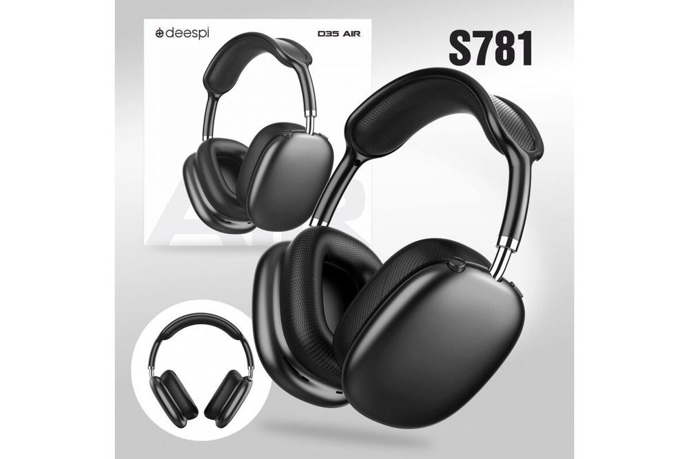 Полноразмерные Bluetooth наушники D35 Air (черный)