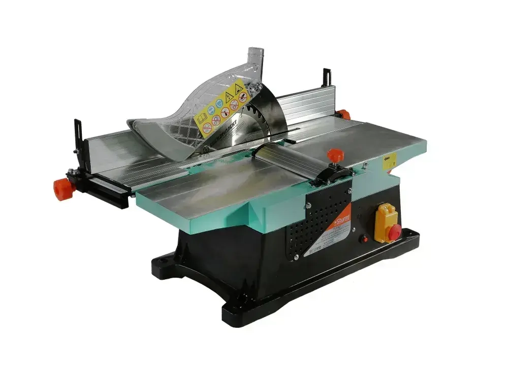 Станок деревообрабатывающий распиловочный, двигатель щеточный, 2000 Вт, диаметр диска 210мм, глубина реза 80мм, ширина строгания 155мм