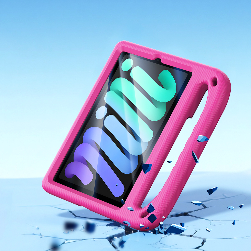 Детский чехол розового цвета на планшет iPad Mini 6 и iPad Mini 7 от Dux Ducis, серия Puff Series Case