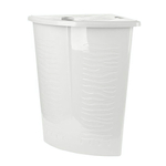 Корзина для белья Keeplex Regular с откидной крышкой 40л угловая 50х37х54см белое облако