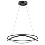 736517 Люстра ROTONDA 45W LED 2494LM 120G ЧЕРНЫЙ 3000-6000K