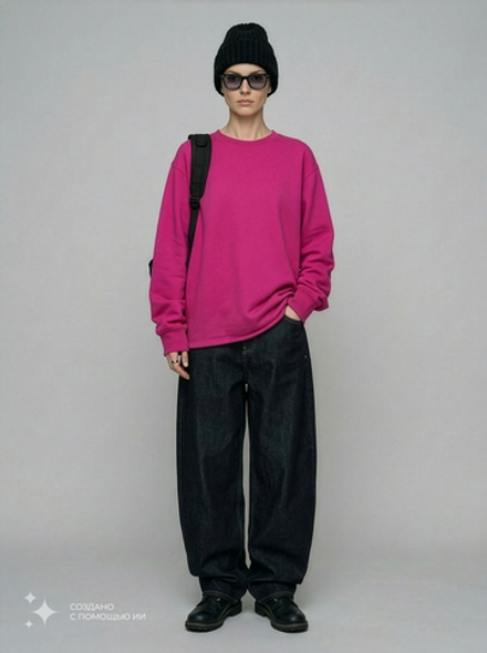 Пуловер розовый