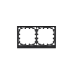 Рамка на 2 поста, KANT, черный уголь