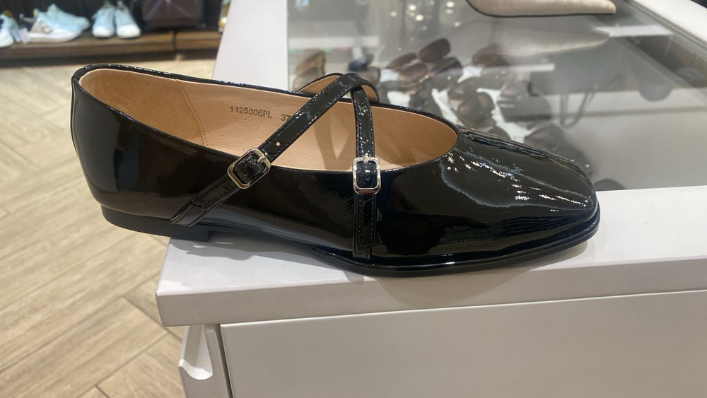 1125006PL black-25L Женские балетки 