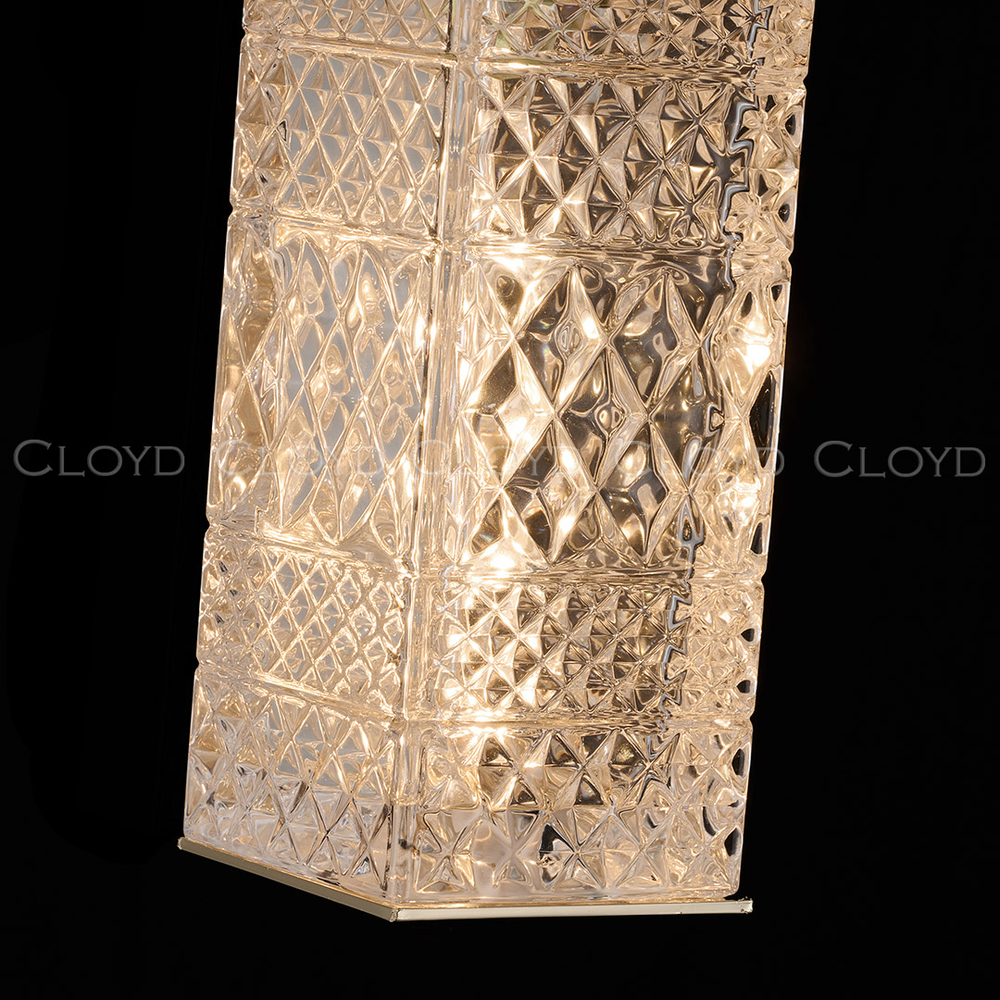 Подвесной светильник Cloyd PROMENADE P1 / шир. 8 см - золото (арт.11526)