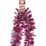 Мишура 2 м 9 см «Неоновые краски», Фуксия/Серебро