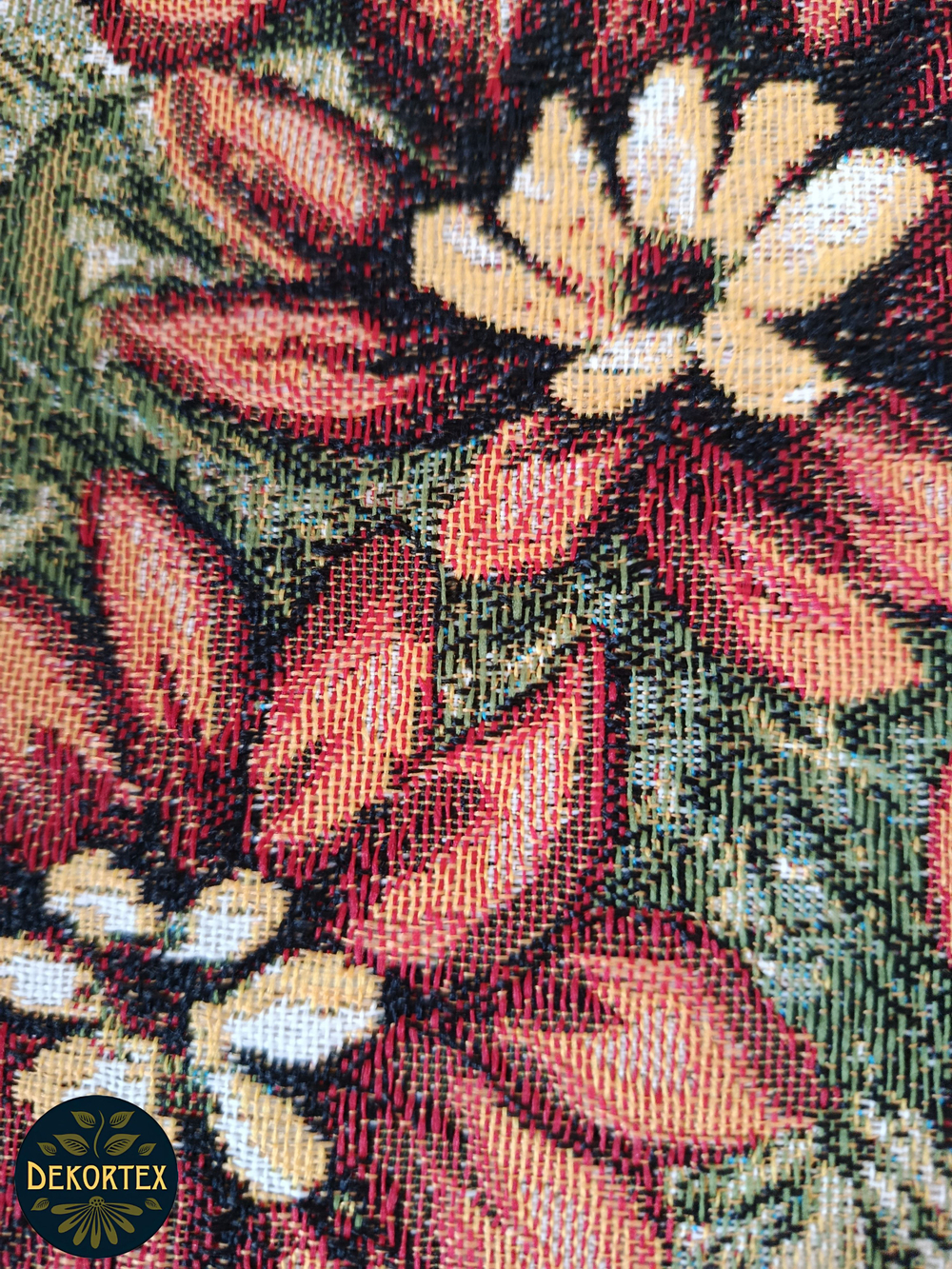 Набор чехлов на табурет из гобелена Оранжевое лето (33х33 см) - 4шт