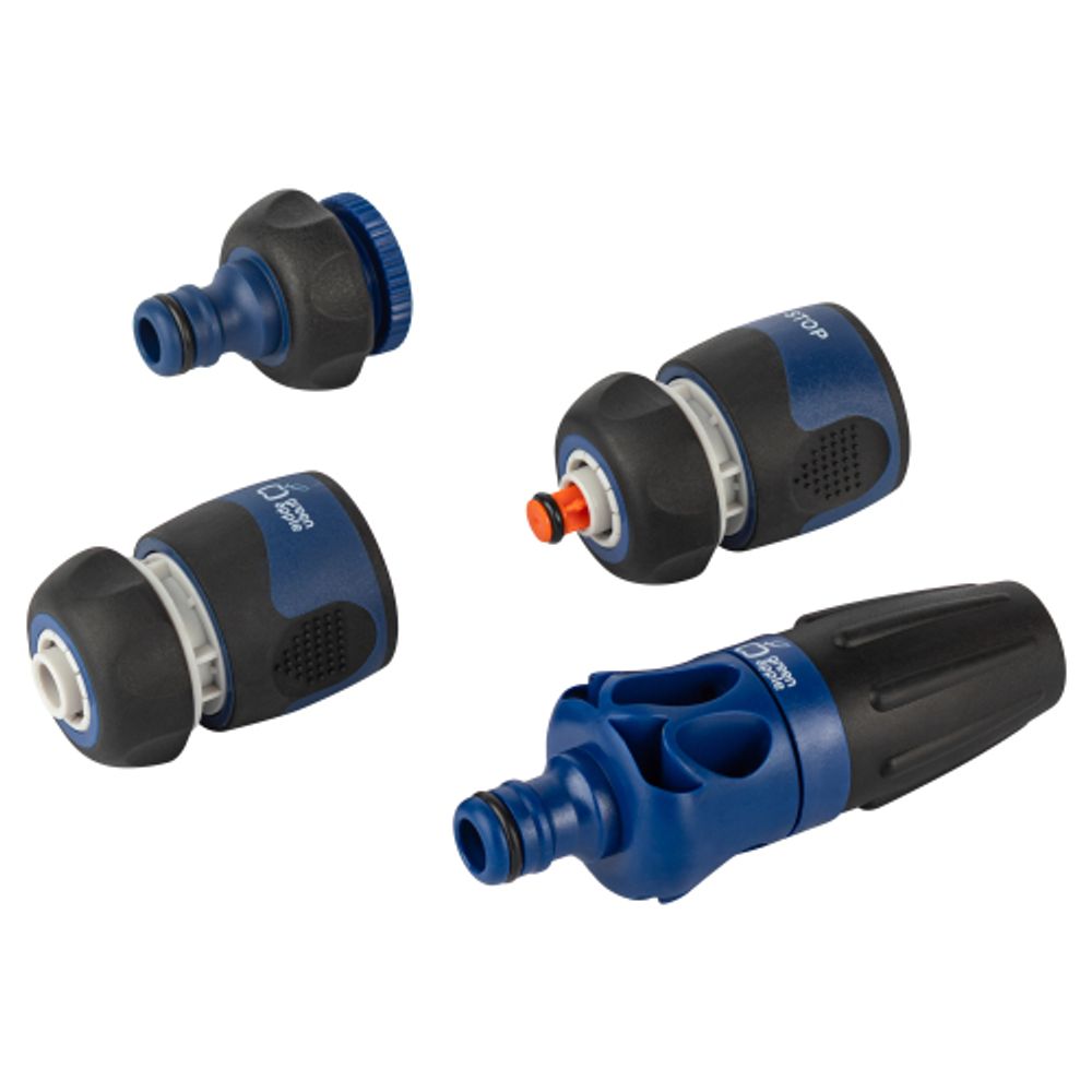 GAKP12-091 GREEN APPLE комплект для полива (наконечник, штуцер, коннектор, коннектор с аквастопом) ( | GREEN APPLE