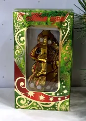 Елочное украшение Царевна-рыбка, стекло, 11.5 см., 1 шт., Витус (А163)