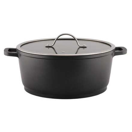 Кастрюля 7 л 28/24,8*17 см с крышкой New Kitchen Standard алюм. с антиприг. покрытием ИНДУКЦИЯ