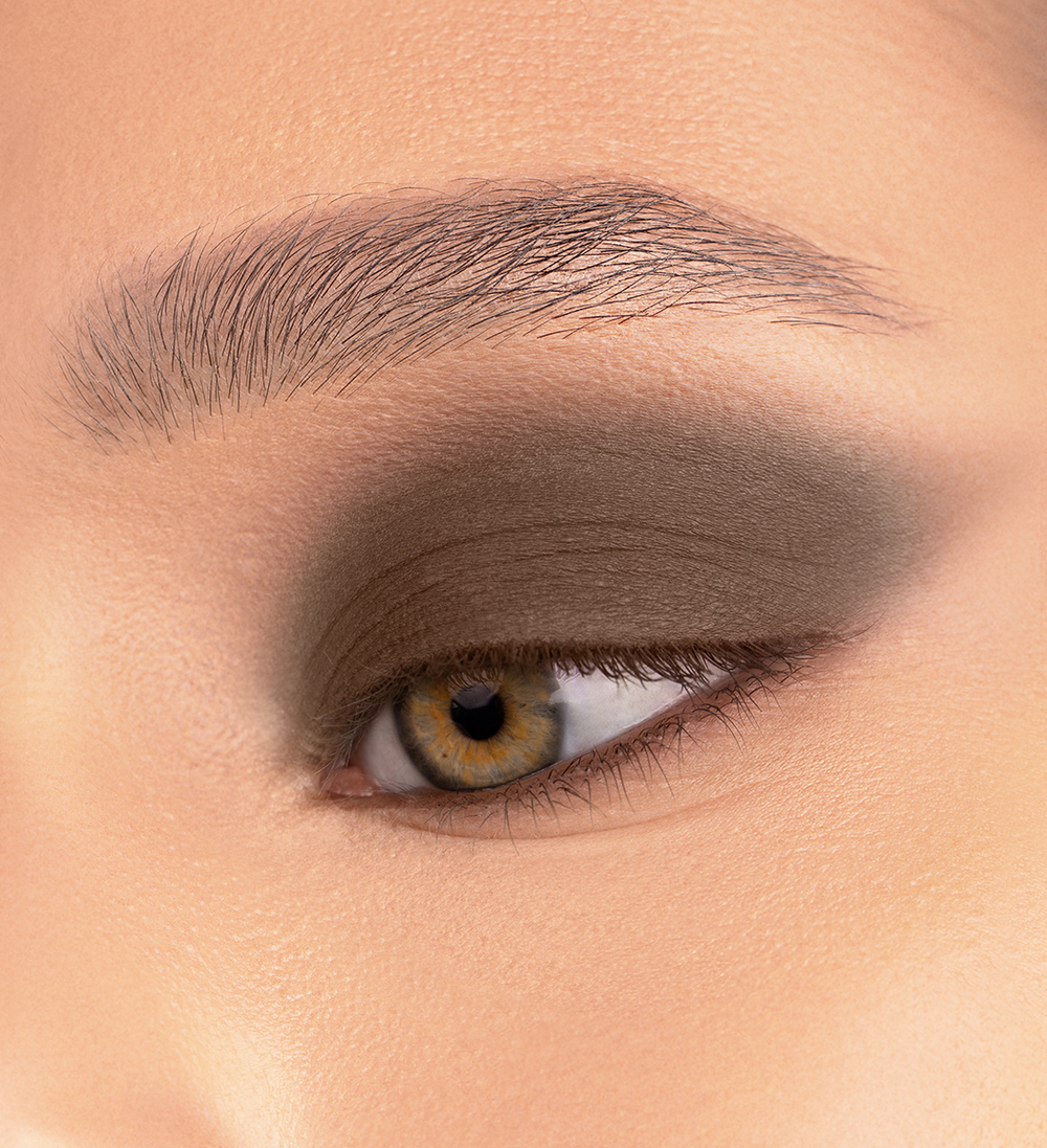 Luxvisage Тени для век компактные "COLOR MATT" тон 14 DARK BROWN