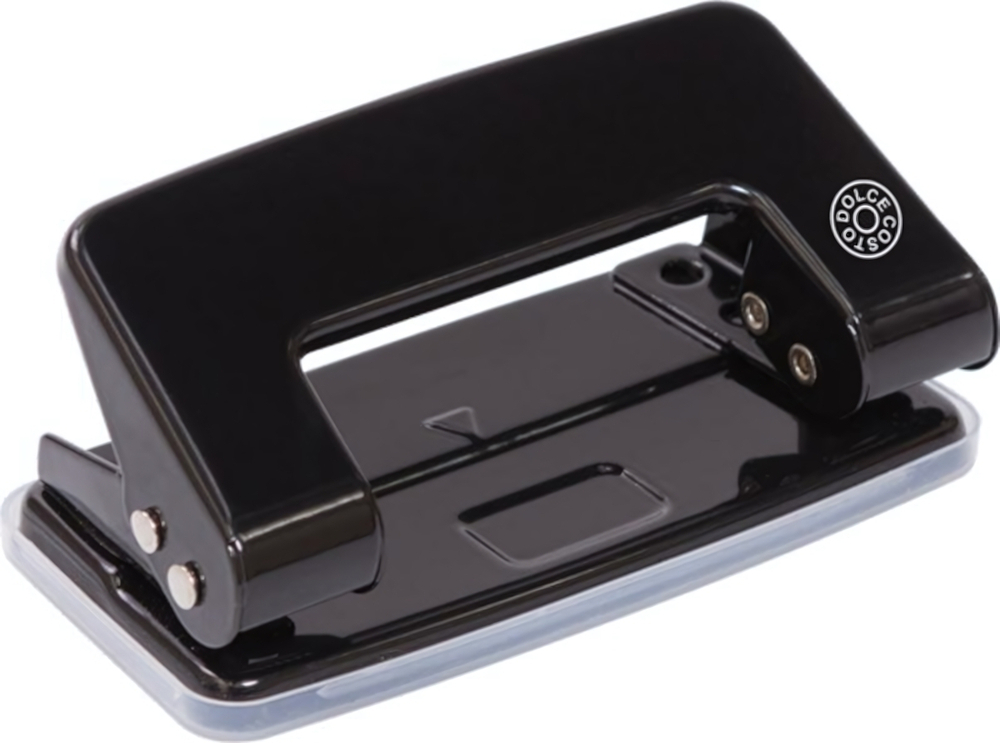 Дырокол метал. 10л черный (DOLCE COSTO)