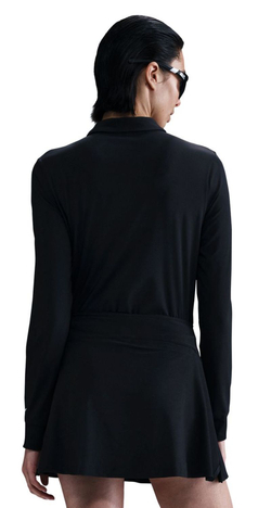 Женская теннисная футболка   Nike Victory Dri-FIT Long-Sleeve - black/white