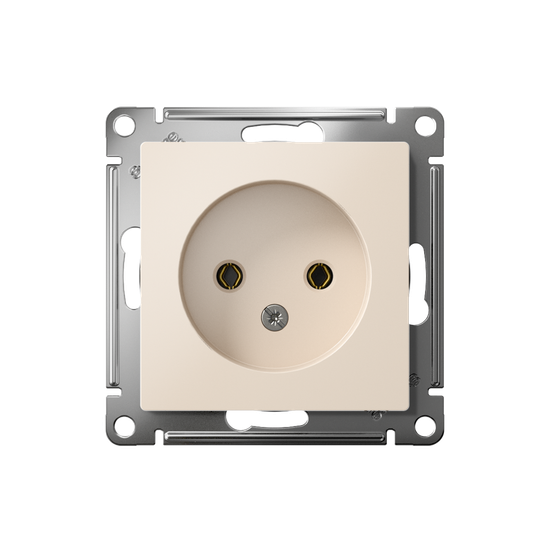 Розетка 1-м СП AtlasDesign 16А IP20 без заземл. без защ. шторок механизм беж. SE ATN000241