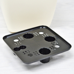 Горшок цветочный Vienna 5л квадратный, белоснежный жасмин