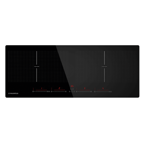 Индукционная варочная панель с двумя Flex Zone и Booster MAUNFELD CVI904SFLBK