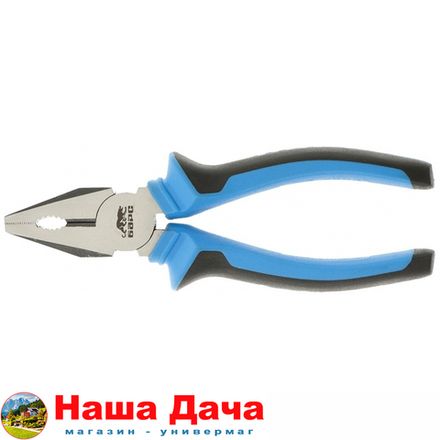 Плоскогубцы комбинированные 160 мм, хром-ванадий, двухкомпонентные рукоятки Барс