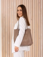 Сумка большая через плечо шоппер мешок