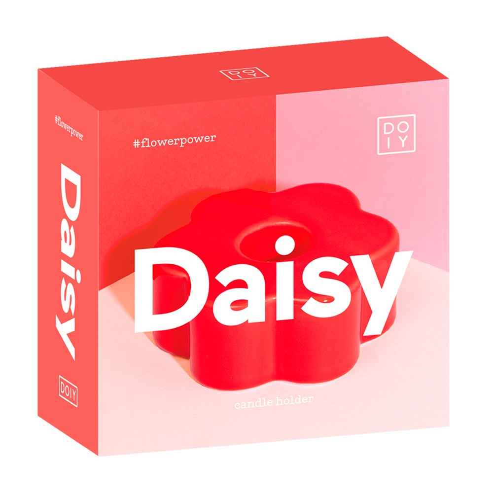 Подсвечник daisy, D8 см, красный
