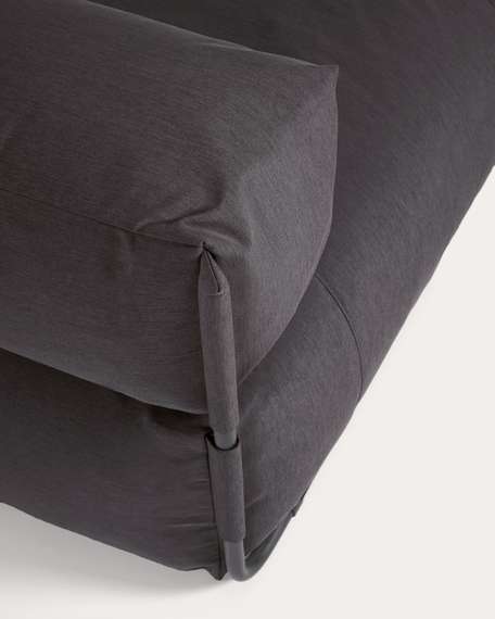 Кресло уличное Square для модульного дивана черное