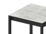 Угловой стол разделочный Lounge B-15, 57 см, черный/серый каспий