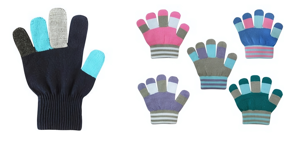 Перчатки Цветные пальчики р.14, 1 шт.