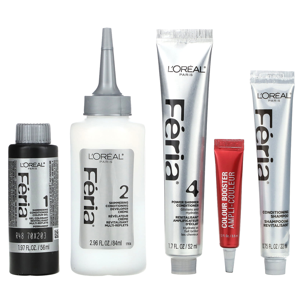 L'Oréal, Feria, насыщенный красный цвет, мерцающий оттенок высокой интенсивности, красный бархат R48, 1 нанесение