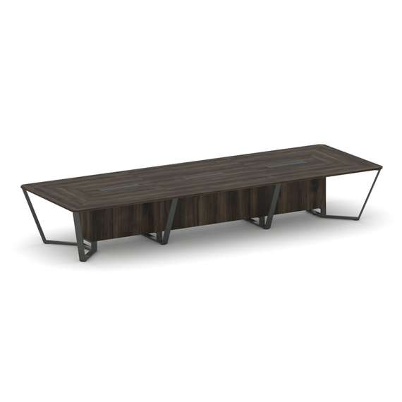 Steel Meet Стол переговорный прямоугольный KDK-PR.B.SP-16 Дуб Мали/Металл Антрацит 4800*1600*750