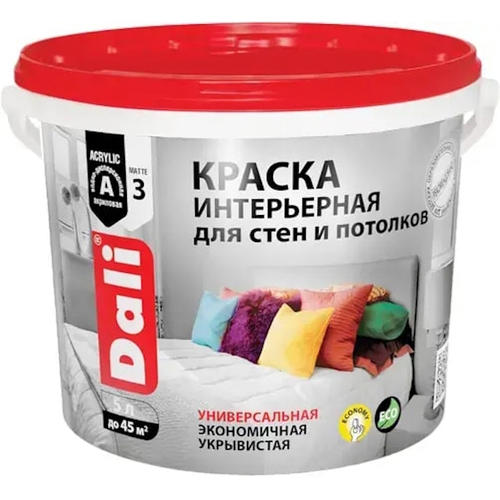 В/д DALI д/стен и потолков интерьер. База С  бесцвет. 5л  (Рогнеда)