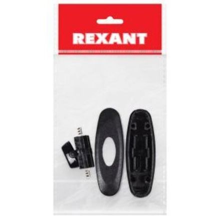 Выключатель-кнопка 250V 2А ON-OFF черный на электропровод (для настольной лампы) REXANT