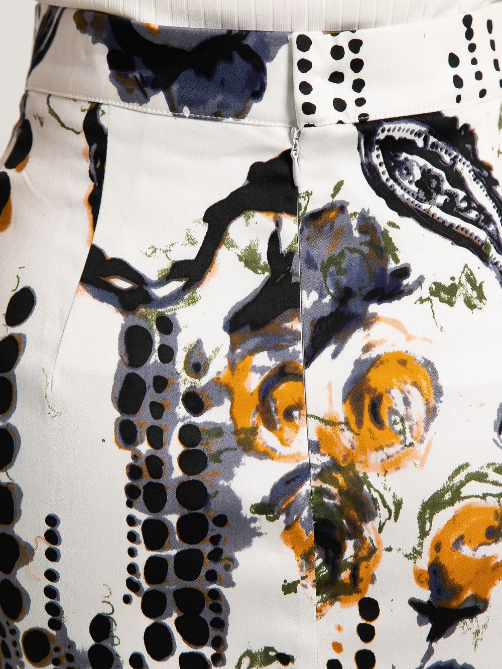 Юбка Ялта (белая/цветы) Ю15588-10М LT Collection