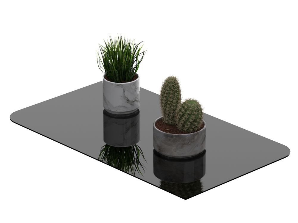 Чёрное глянцевое оргстекло