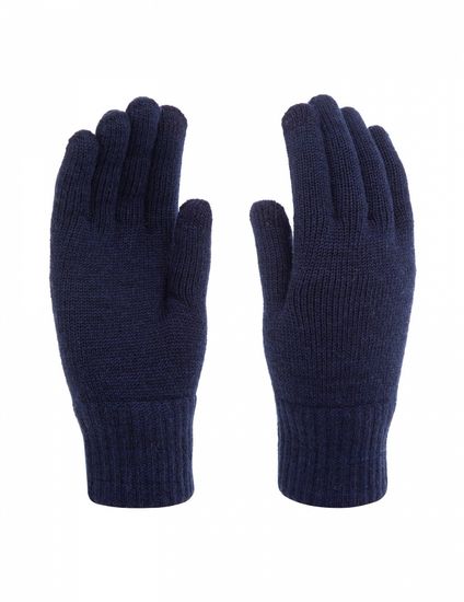 Перчатки unisex Norveg Merino TEC Touch Screen 22TECGLU, черно-синие