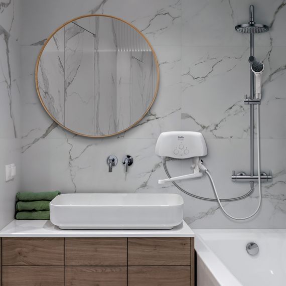 Водонагреватель проточный Ballu 3-Logic TS (5,5 kW) - кран+душ — (5)