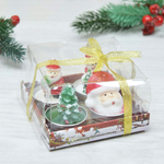 Набор свечей ароматических 4шт 9*9*6см, воск, жест.сталь