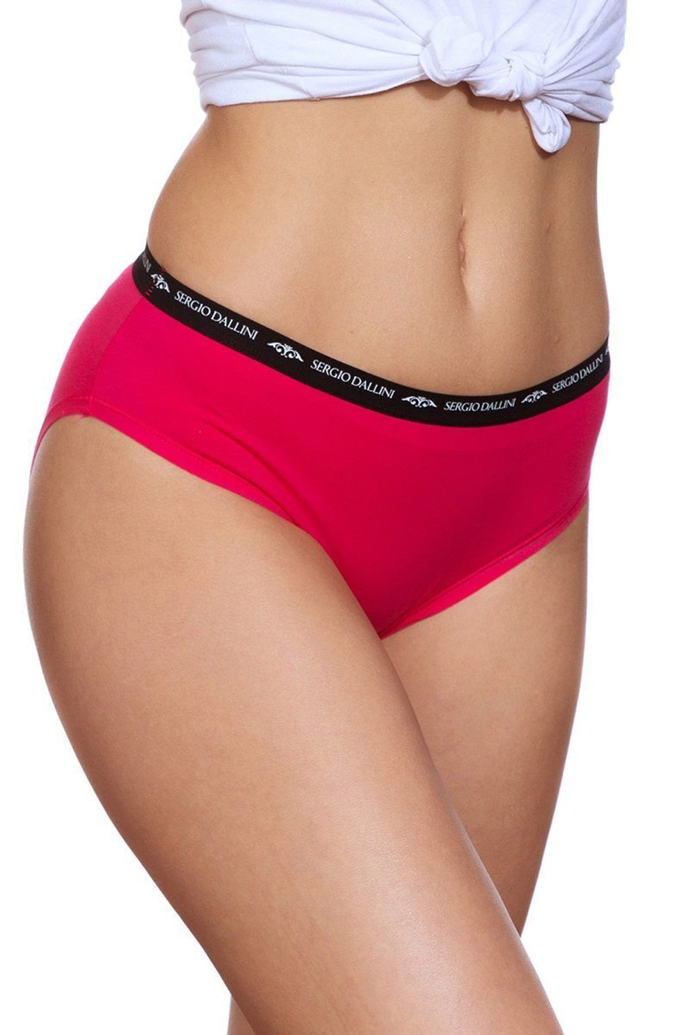 Женские трусы-слипы из хлопка (Размер: M) (Цвет: серый меланж)